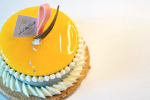 Load image into Gallery viewer, Alphonso Mango Calamansi Mousse Cake - 4&quot;(D) x 4&quot;(H)