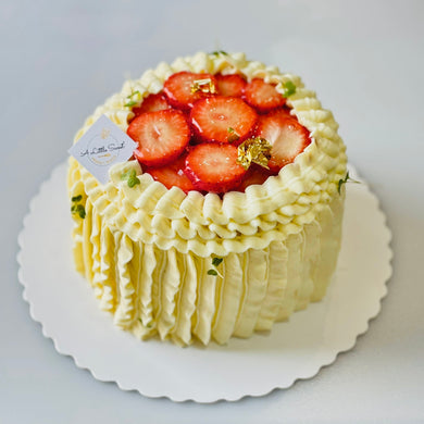 6” Strawberry Custard Shortcake