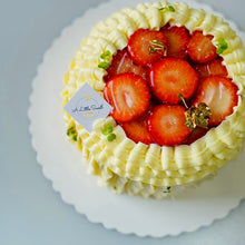 Load image into Gallery viewer, 8” Strawberry Custard Shortcake