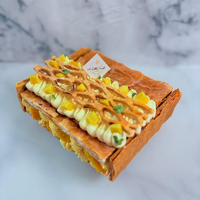 Homemade Napoleon 16cm ( selection of flavors: Mango 🥭, Strawberry 🍓)