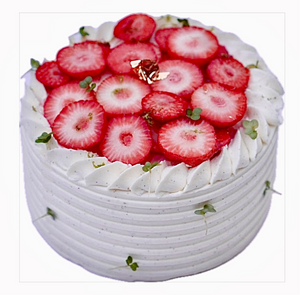 8” Strawberry Fresh Cream Cake