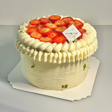 8” Strawberry Fresh Cream Cake