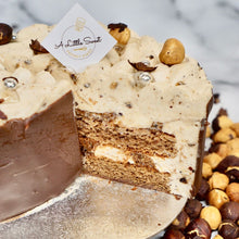 Load image into Gallery viewer, Hazelnut Dark Chocolate Fresh Cream Cake 8”