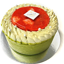 Load image into Gallery viewer, 6” Matcha Strawberry Fresh Cream Cake
