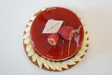 Load image into Gallery viewer, 72% Dark Chocolate Raspberry Fudge Mousse Cake - 4”(D) x4”(H)